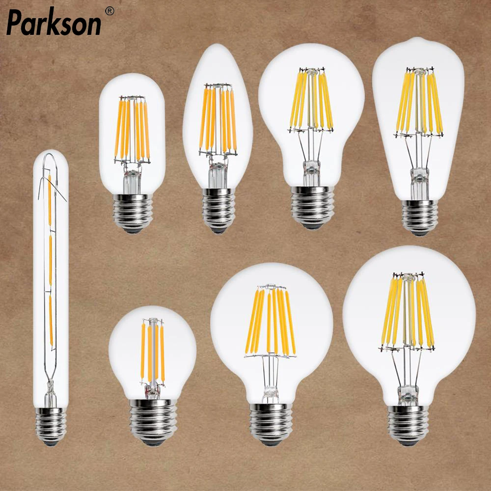 

E14 E27 LED Edison Bulb Retro Edison Lamp 220V 2W 4W 6W 8W LED Filament Bulb Vintage Pendant Light Bulb Home Decoration Light