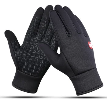

Men Women Outdoor Cycling Snowboard Waterproof Fleece Ski Gloves Wind-proof Thermal Touch Screen Cycling Snowboard Gloves