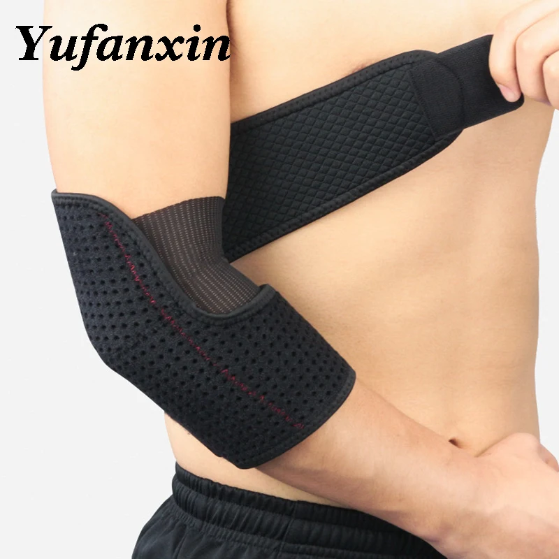 

Elbow protector ventilated winding support arm sheath outdoor basketball tennis fitness Adjustable Sports Safety Arm Sleeve Pads