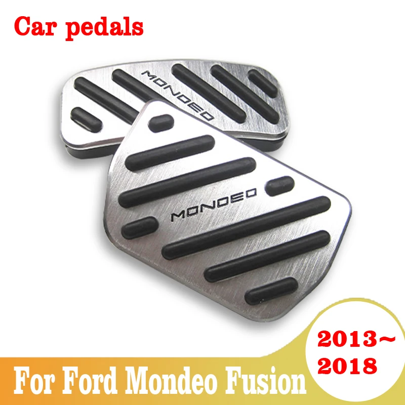 

Auto Accelerator Brake Clutch Gas Fuel Footrest Pedals Plate Cover Pad Case For Ford Mondeo Fusion 2013-2018 Car Accessories