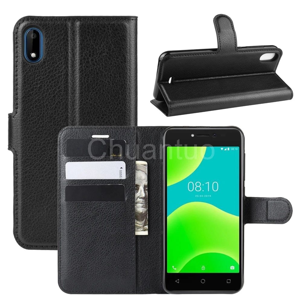 Стильный чехол-книжка из искусственной кожи чехол для Wiko Sunny 4 откидной кошелек