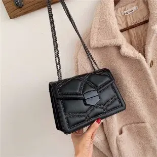 LITTHING новые маленькие сумки через плечо с заклепками на цепочке для женщин сумка через плечо женские роскошные сумки черные