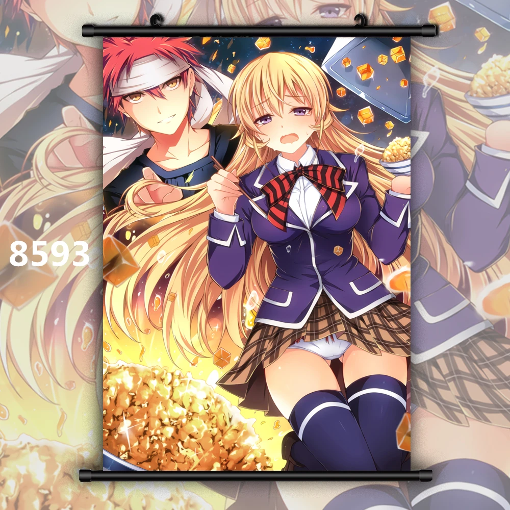 Кулинарные поединки сомы Souma Alice Rindou Erina Аниме Манга плакат в рулоне