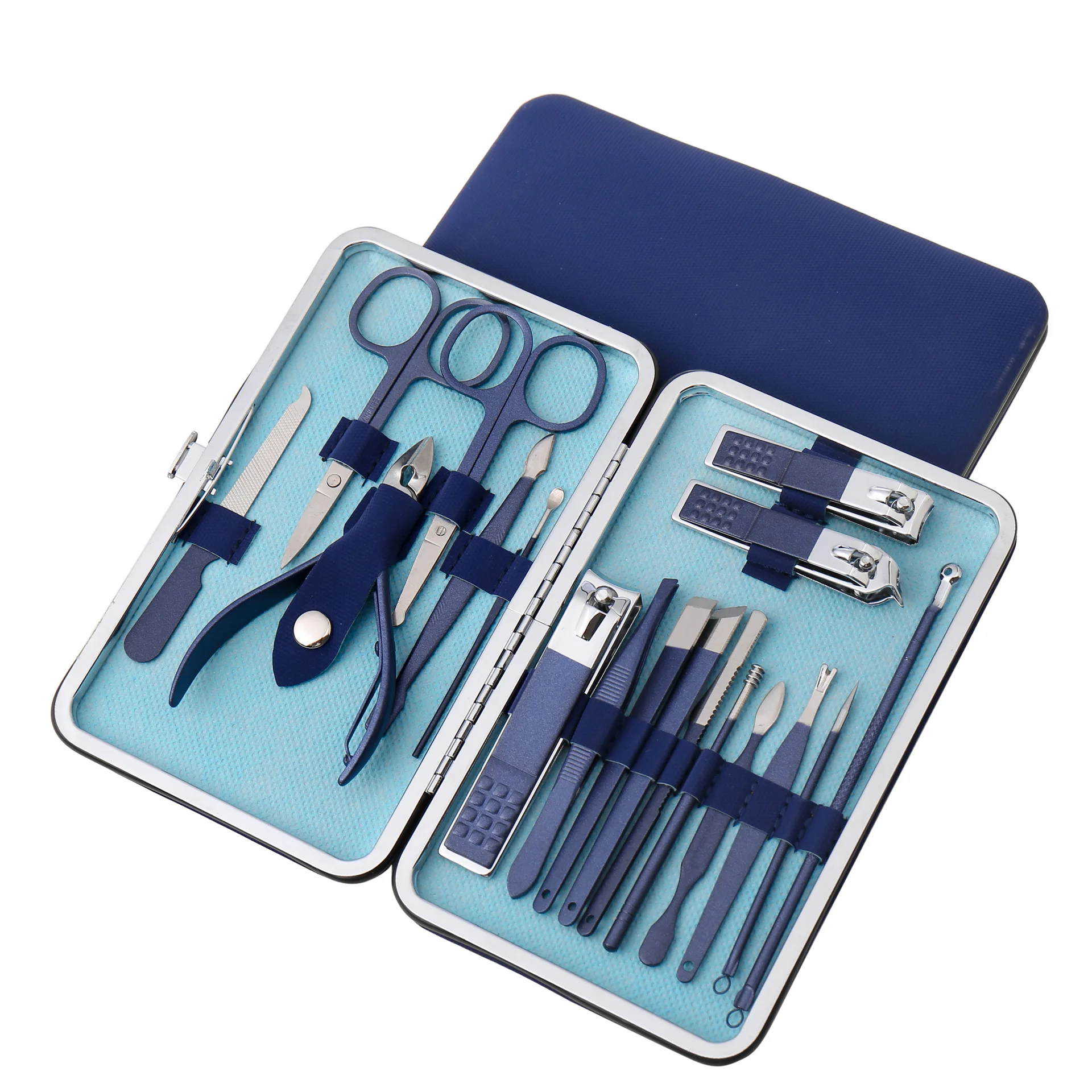 Blue Scissors Nail Clippers Set Cutting Pliers Pedicure Knife Dead Skin Groove Inflammation Manicure Tool | Красота и здоровье