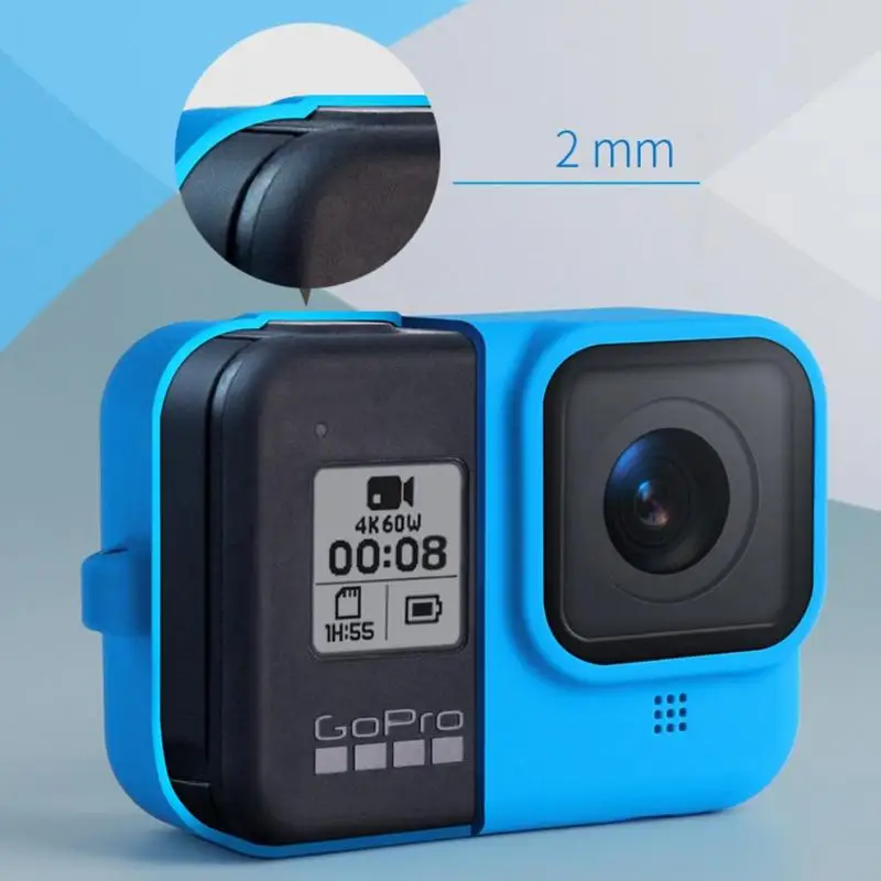 Силиконовый чехол для Gopro Hero 8, силиконовый защитный чехол для Gopro 8, аксессуары для экшн-камеры