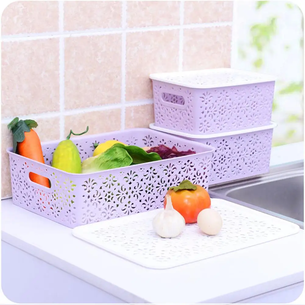 HobbyLane креативная пластиковая настольная полая корзина для хранения нижнего