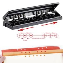 Регулируемый металлический Дырокол для бумаги с 6 отверстиями для A3/A4/A5/A6/B4/B5/B7 шесть колец Биндер день планировщик вставки страниц 6 листов емкости