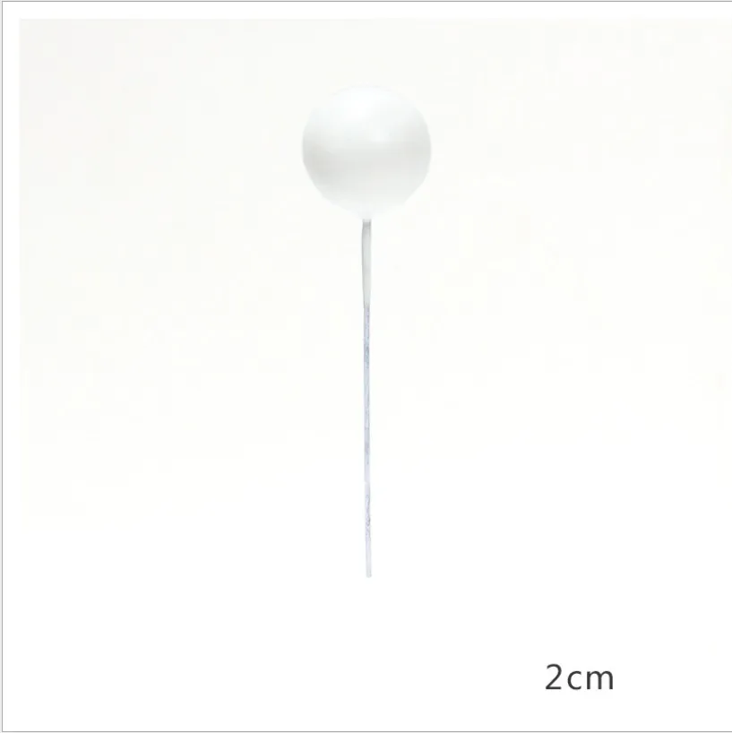white 2cm 5pcs Cakelove 5 шт./лот Прекрасный Золотой шар торт Топпер кекс ко дню рождения для украшения детского душа детский день рождения праздничный свадебный сувенир поставки - Цвет: white 2cm 5pcs