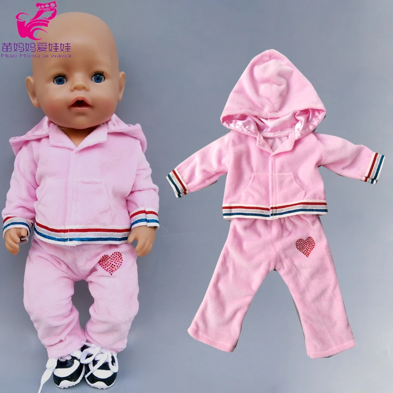 Opuesto Enfermedad infecciosa frecuentemente Ropa de muñeca de 43cm para bebé, conjunto de suéter con capucha rosa para  muñeca de niña de 18 ", trajes informales de primavera - AliExpress  Juguetes y pasatiempos