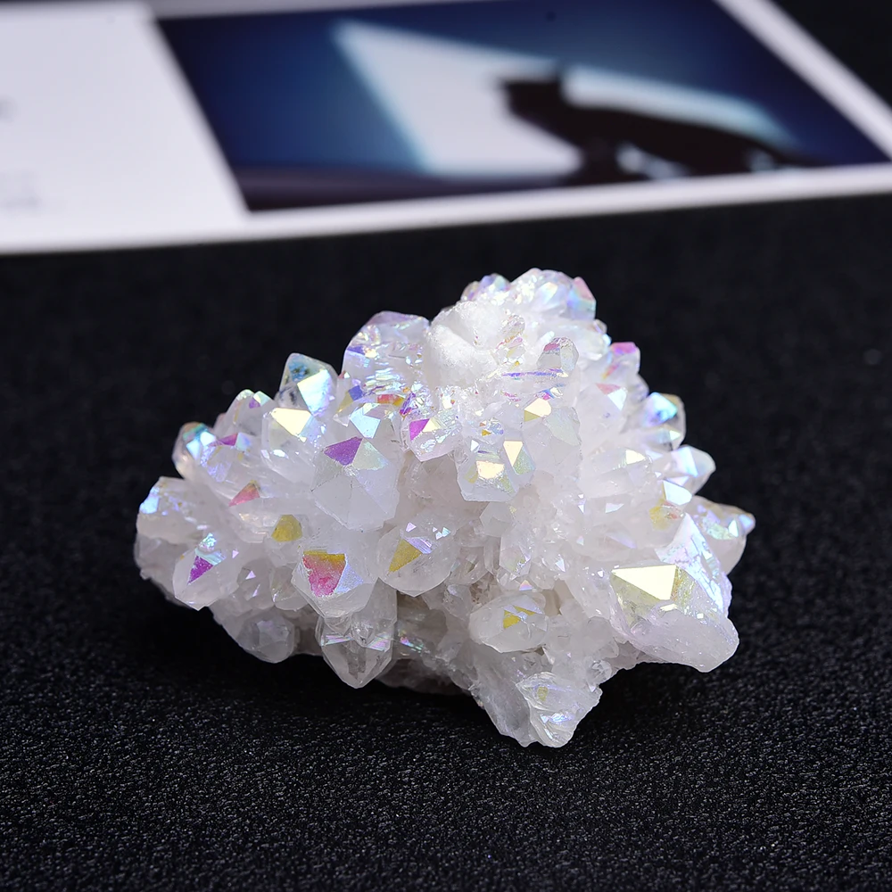 High quality crystal minerals Rough natural Electroplated aura Crystal Cluster Wand Points clear quartz for home decoration High quality crystal minerals Rough natural Electroplated aura Crystal Cluster Wand Points clear quartz for home decoration
