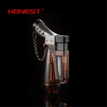 

HONEST Mini Butane Jet Torch Windproof Cigarette Lighter Gas Spray Turbo Lighters Plastic Fire Ignition Burner Gadgets For Men