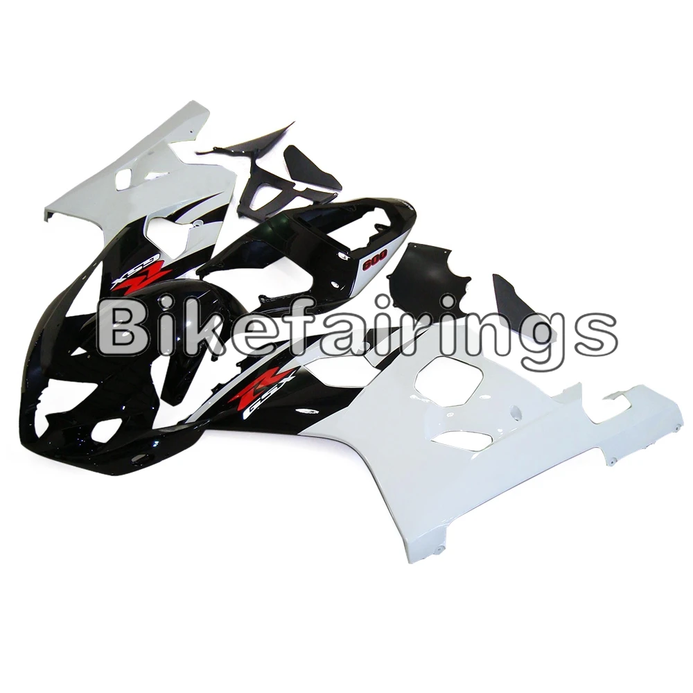Black and White Lower Motorbike Panels For Suzuki GSXR600 GSXR750 K4 2004 2005 GSXR600-750 04 05 ABS Plastic Motorcycle Cowlings |