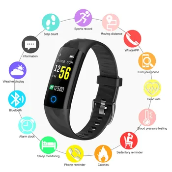 

Smart Bracelet Watch Pedometer Heart Rate Monitor Blood Oxygen Fitness Tracker Smart Wristband Waterproof Sport Watch Men 2019