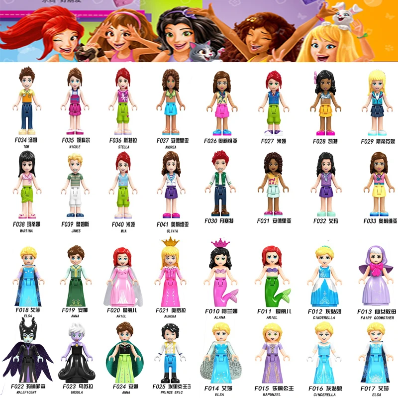 Legoing Friends Figures Movies Princess Mermaid Anna Belle Compatible Legoing Friend Figurine Building Blocks Kids Toys Juguetes Legoing Friends Figures Movies Princess Mermaid Anna Belle Compatible Legoing Friend Figurine Building Blocks Kids Toys Juguetes