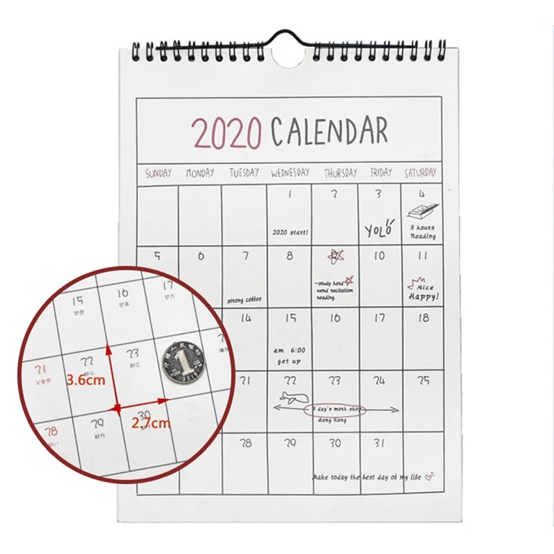 Creative Hand-painted Calendar Simple Hanging Calendar Schedule Plan Note Calendar Can Be Torn With Agricultural Calendar