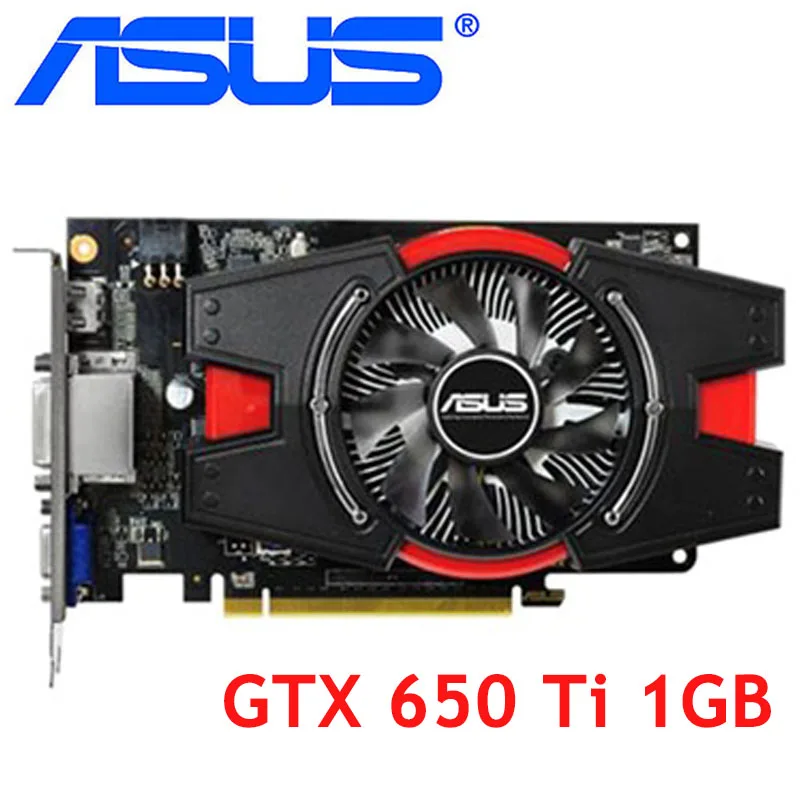 Видеокарта ASUS GTX 650 Ti 1 ГБ 128 бит GDDR5 видеокарты для nVIDIA Geforce 650Ti б/у VGA карты сильнее 750