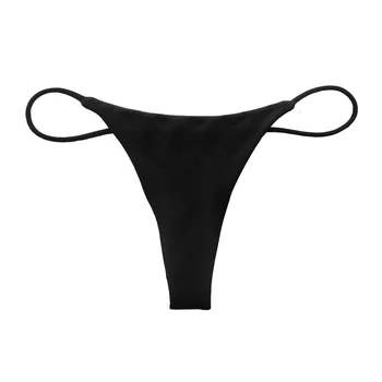 

Thin Strap Cotton Thong Lingerie Sports Sexy Solid Color Low Waist Ladies Sexy Panties Bottoming T Pants Hot Ladies Bikini