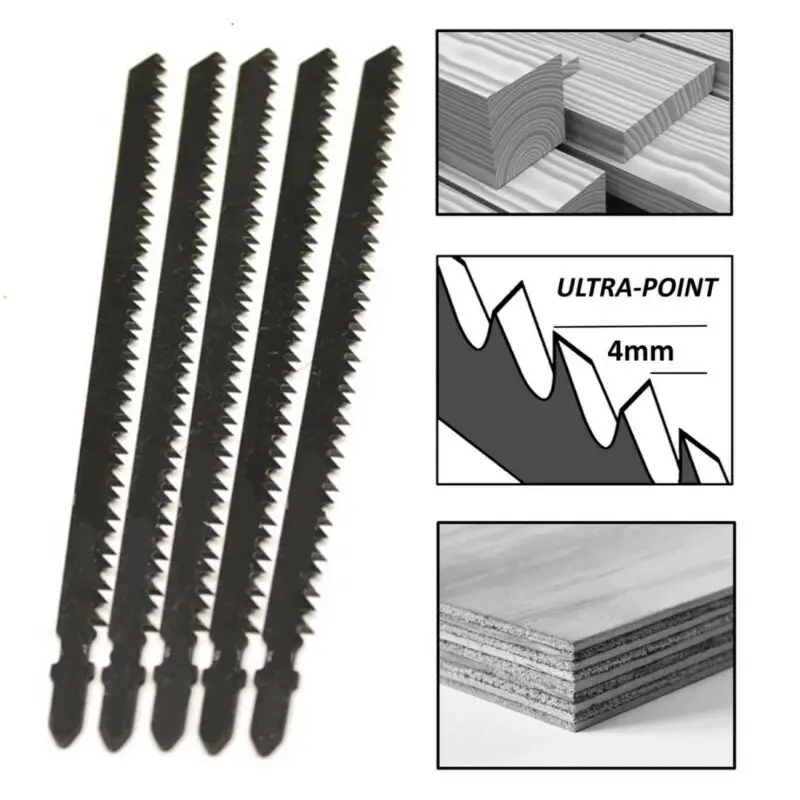 Details about   Set Saw Blades Wood Black Jigsaw 6Pcs Plastic Steel Equipment Practical 