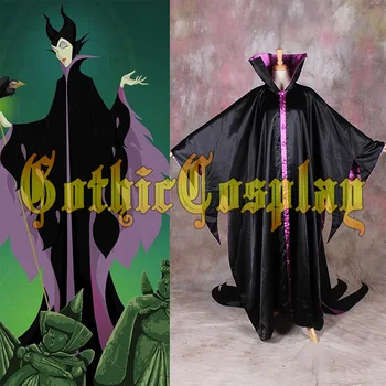 

Customized Maleficent Evil Queen Cosplay Costume Angelina long dress Cosplay Costume