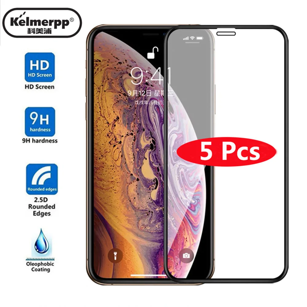 5 шт./лот Защитная пленка для экрана из закаленного стекла Apple IPhone XS Max XR Экран