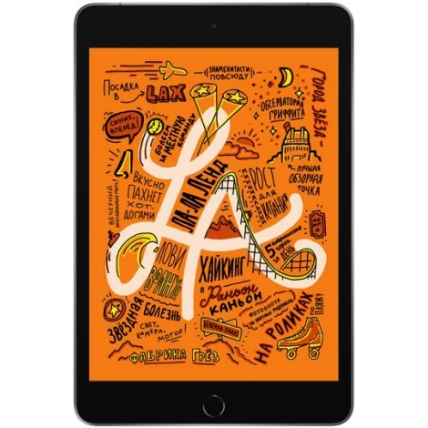 Планшет Apple iPad mini MUQW2RU/A A12 Bionic/2Gb/64Gb 7.9" IPS 2048x1536/iOS/темно-серый/BT/8Mp