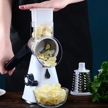 

3 In 1 Multi-function Drum Cutter Slicer Rotary Grater Food Processor For Carrot Cheese Vegetable Shredder Chopper Kitchen Tool