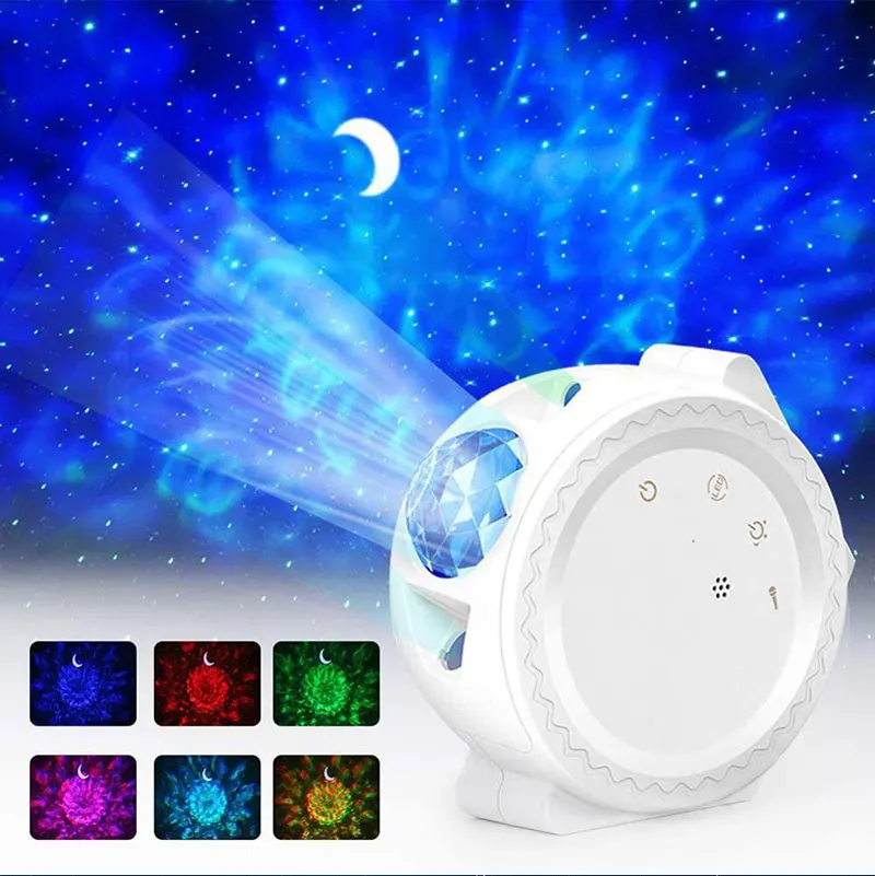 bright night light Smart Starry Sky Projector Galaxy Projector 3in1 Night Light Ocean Voice Music Control LED Lamp For Kid Gift Smart Life XIAOMI cat night light