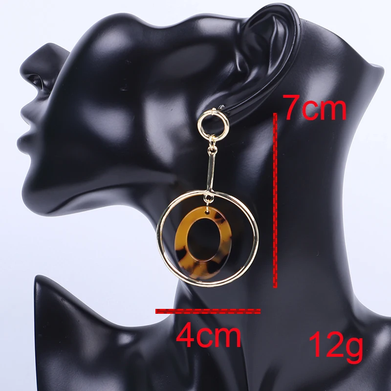 H04a052ef703f4d7089971fef5996236be - New fringed ladies earrings bohemian style long paragraph geometric fashion pendant gift statement black earrings female rope cc