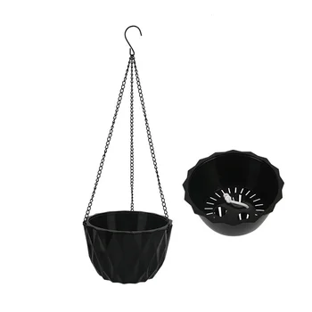 

Plastic Hanging Flower Pot Basket Plant Container Garden Home Balcony Decoration Washable And Reusable
