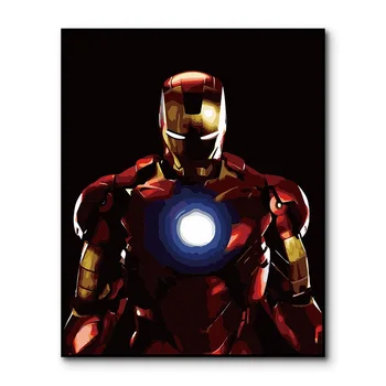 

Iron Man Painting By Numbers DIY Super Hero Canvas Wedding Decoration Art picture Gift Avenger Paint By Number on canvas