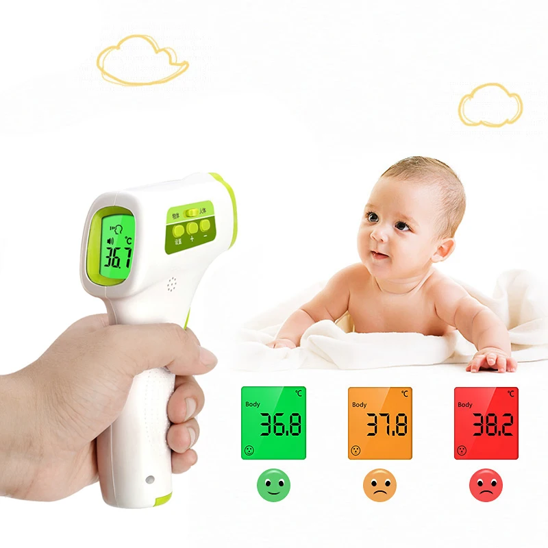 

Baby Themometer Infrared Kids Adult Termometro Digital Forehead Body Non-contact Temperature Gun Measurement