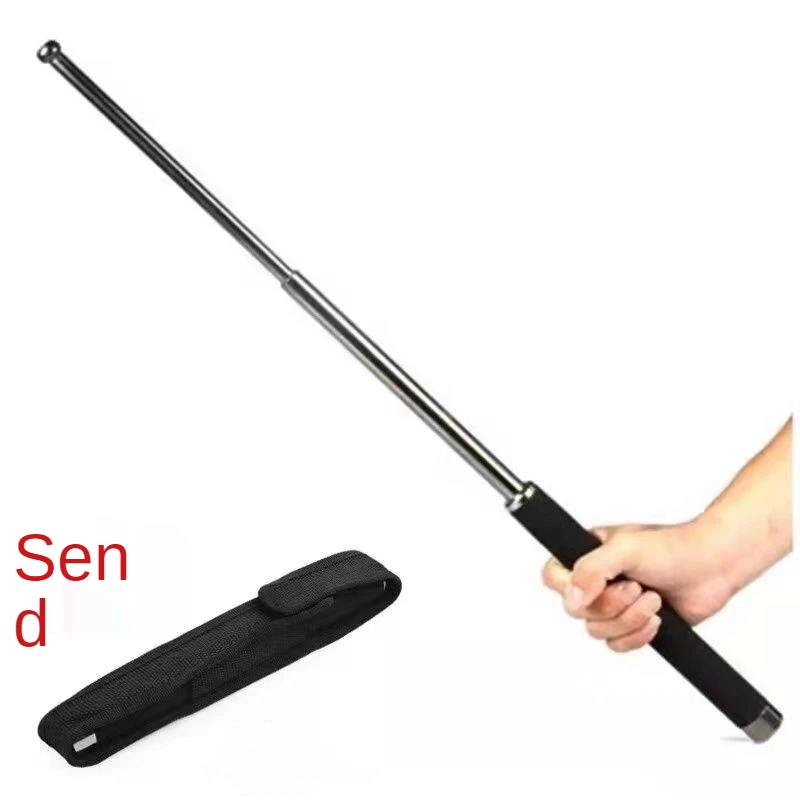 Anti-slip Handle Foldable Telescopic Flexible Swing Stick Hiking Climbing Stick Walking Poles Collapsible Mountaineering Stick black leather driving gloves