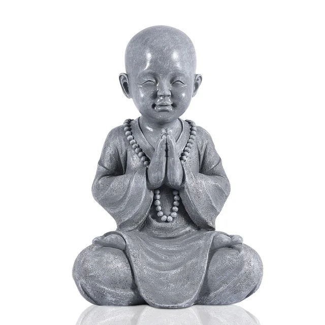 Goodec Statue De Bouddha Pour Bebe Decoration De Jardin En Plein Air Sculpture De Moine Zen En Position Assise Sur La Pelouse Aliexpress