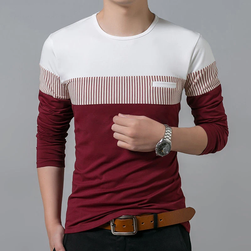

Autumn Winter Sweater Mens Pullover Knitted Pull Homme New Fashion Patchwork Men Sweaters and Pullovers O-Neck Sweater Man 1486