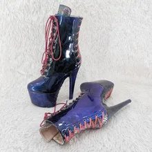 

Leecabe 17CM/7Inches PU upper High Heel platform Boots Pole Dance boot