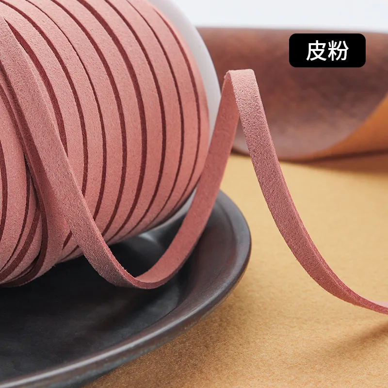 5mm Knitting Yarn Cloth Crochet Rope Suede Leather Cord Rustic Home Decor DIY Jewelry Necklace Craft Accessories Velvet String