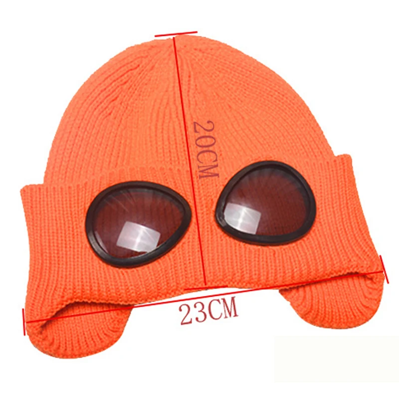 SYi Qarce зимняя вязаная шапка s Skullies Beanies, шапка для женщин, Двойная съемная Кепка для очков, уличные универсальные вязаные наушники, шапка