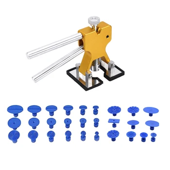 

29pcs Hand Extractor Dent Repair Tool Kit Car Auto Lightweight Lifting Removal Flattener Glue Tabs Professional Paintless