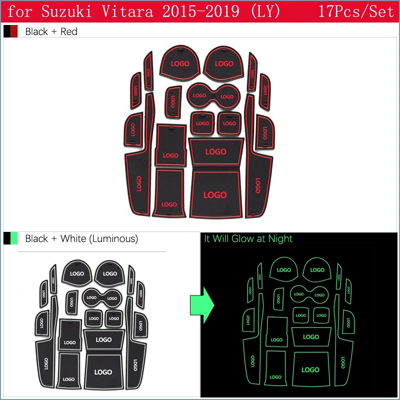 Противоскользящий резиновый подстаканник для Suzuki Vitara LY Escudo Sport Coaster аксессуары автомобильные наклейки