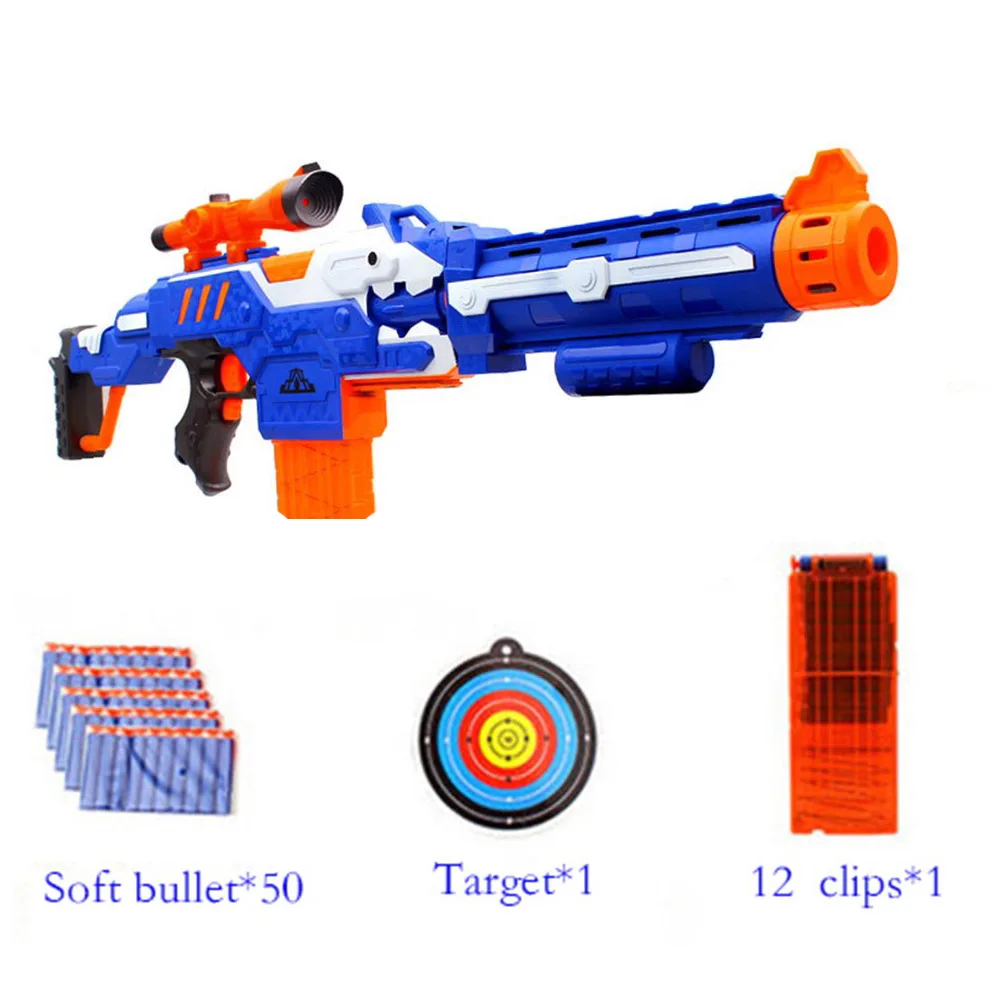 Электрический пистолет-пулемет, игрушечный костюм для NERF, мягкий пулевидный пистолет, Rival, элитная Серия, для активного отдыха и спорта, игрушечный пистолет, подарок для детей, мальчиков - Цвет: 1 SET