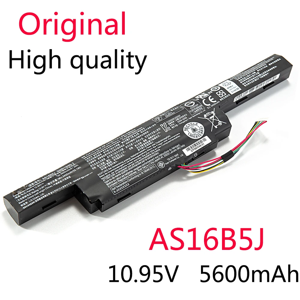 AS16B5J AS16B8J Original New Battery For Acer Aspire E5-575G E5-575G-53VG 10.95V 5600mAh | Компьютеры и офис