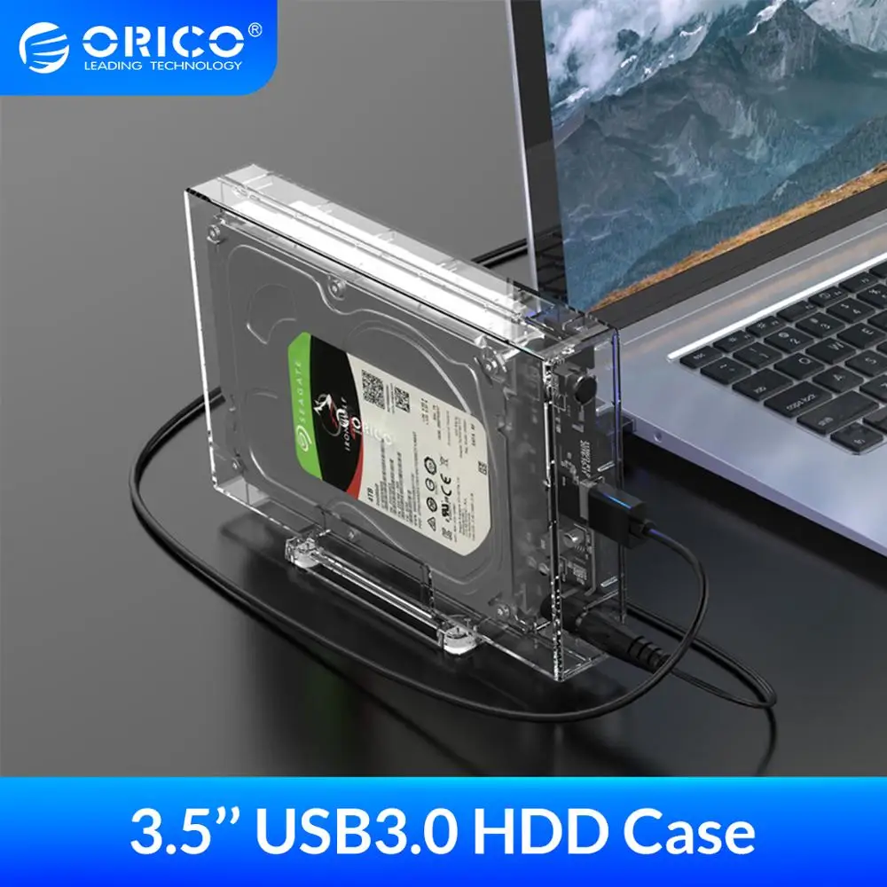 ORICO 3 5 ''USB3.0 корпус жесткого диска 12 ТБ большой емкости HDD чехол с держателем 12V2A