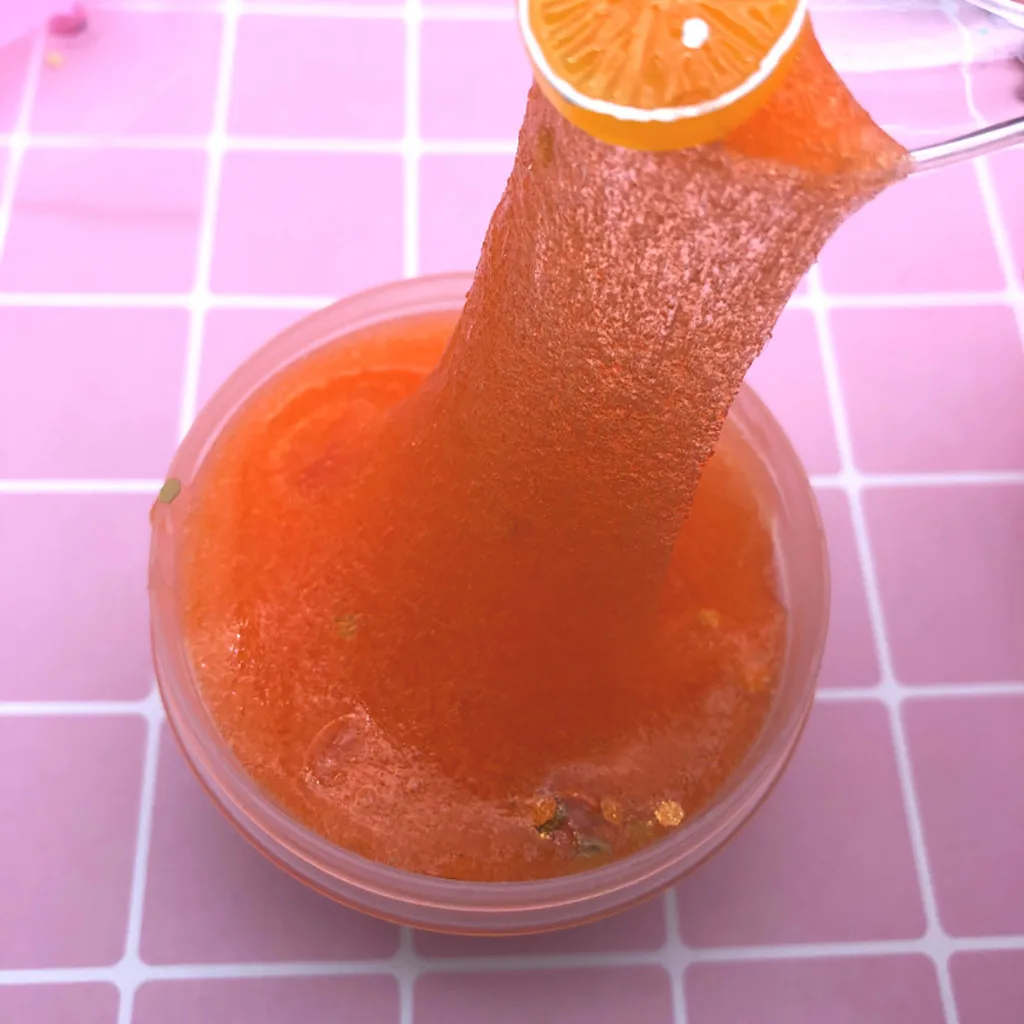 Simulation Fruits Pineapple Color Cloud Slime anti Stress Kids Clay Toys Interesting Novelty slime toy for kids #B