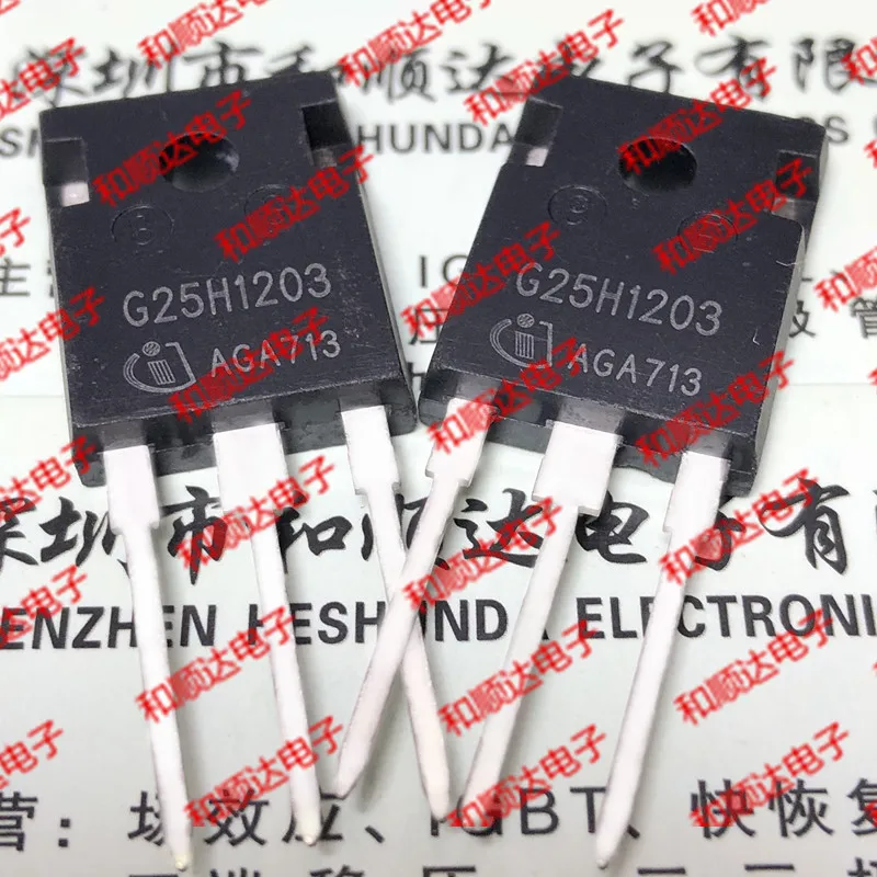 /5 предметов в лоте, G25H1203 IGW25N120H3-247 1200V 25A
