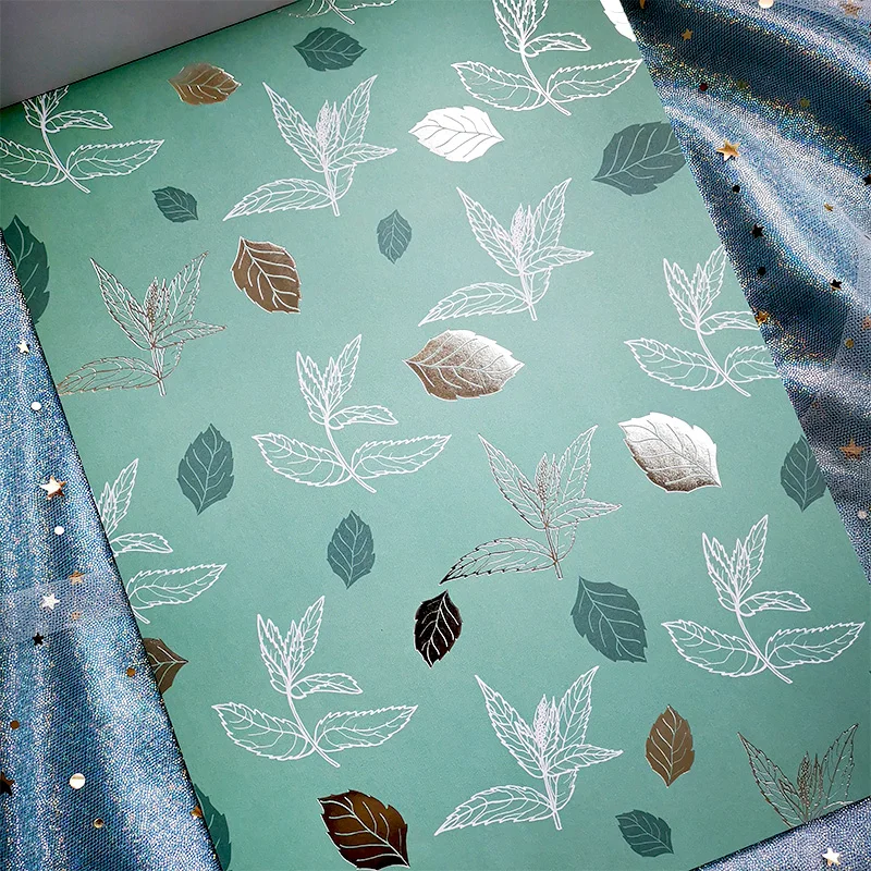 A4 Garden of Eden Flowers Silver Foil handmade background paper pads patterns,DIY Scrapbooking Paper pack paper craft