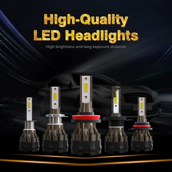 

2pcs Car Lights Bulbs H4 LED H7 H11 H8 HB4 H1 HB3 Auto K2 Car Headlight Bulbs 72W 8000LM Car Styling 6000K LED Automotivo 12V