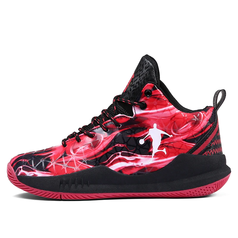 Иордания Баскетбол обувь Для мужчин Спорт кроссовки удобные дышащие противоскользящие на открытом воздухе Basket Homme zapatillas hombre Иордания обувь - Цвет: Красный