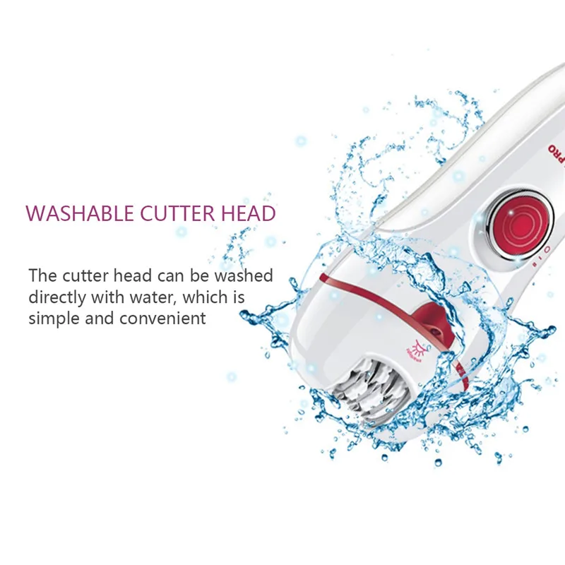 Women Epilator 3 In 1 Lady Shaver Painless USB Charge For Total Face And Body Hair Eyebrow Trimmer