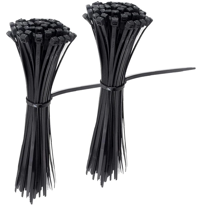 

Cable Zip Ties Nylon Self Locking Wire Ties 4 inch 2000 Pieces Black