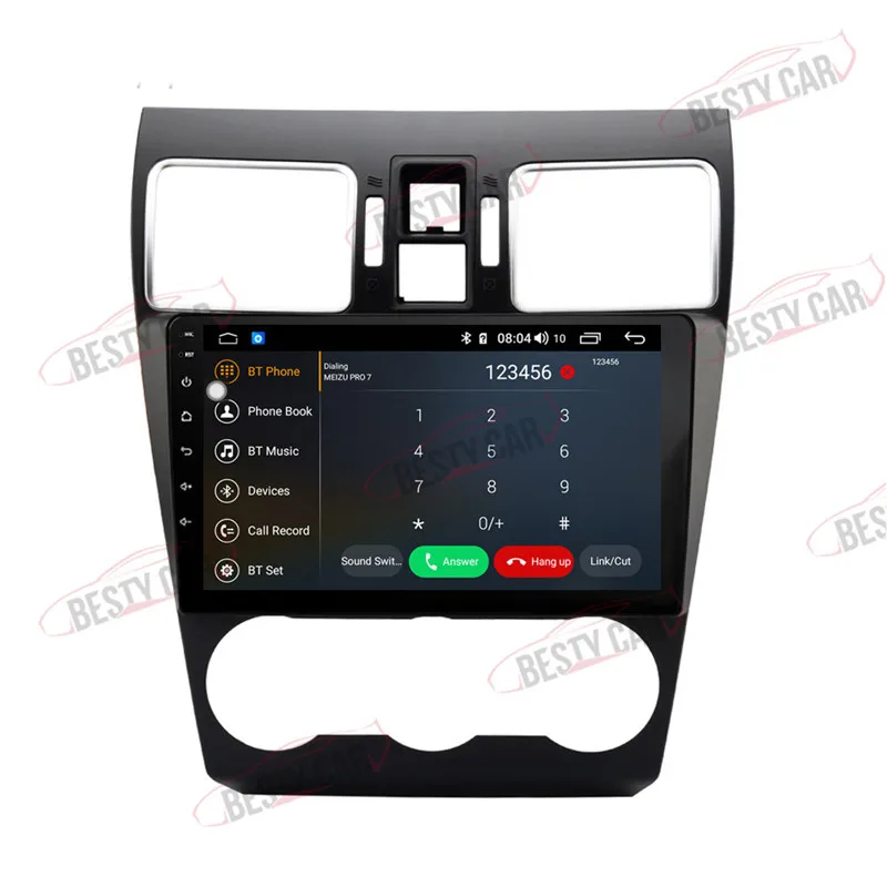 Discount Android 9.0 9 Inch Octa Core Car Radio Stereo Audio Multimedia Player GPS Head Unit for Subaru WRX Forester 2016-2018 IPS 2.5D WIFI CARPLAY with Free Map Backup Camera 4